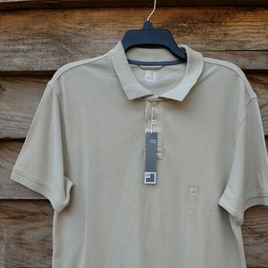 🔥Men's Polo New Combed Cotton 🔥Shirt Overcast Sand Medium New With Tags🔥